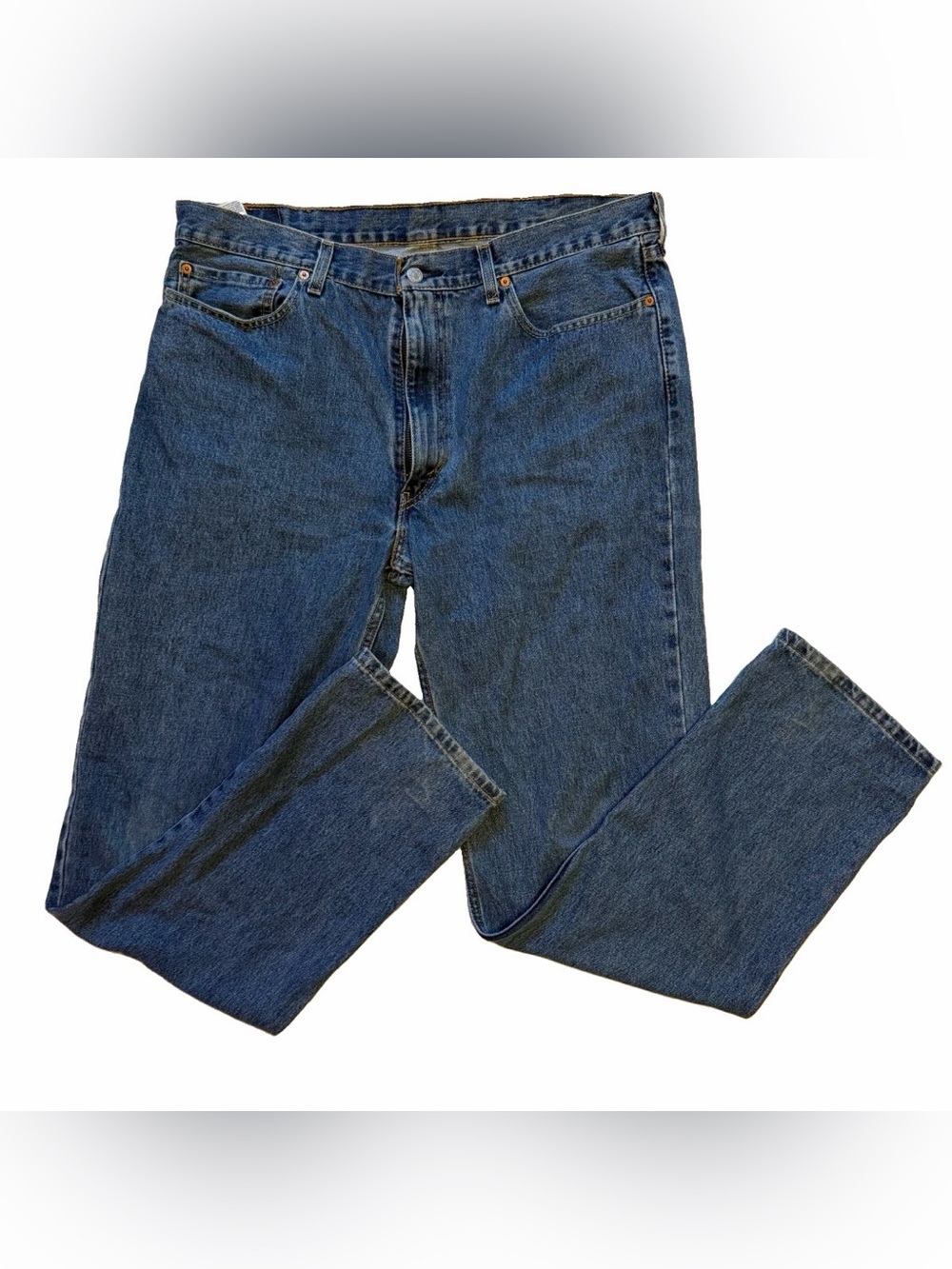 Levi's 550 Dark Blue Relaxed Fit Men's Jeans 38x36